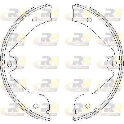 Гальмівні колодки ручника (барабанні) ROADHOUSE 473500 - zapix