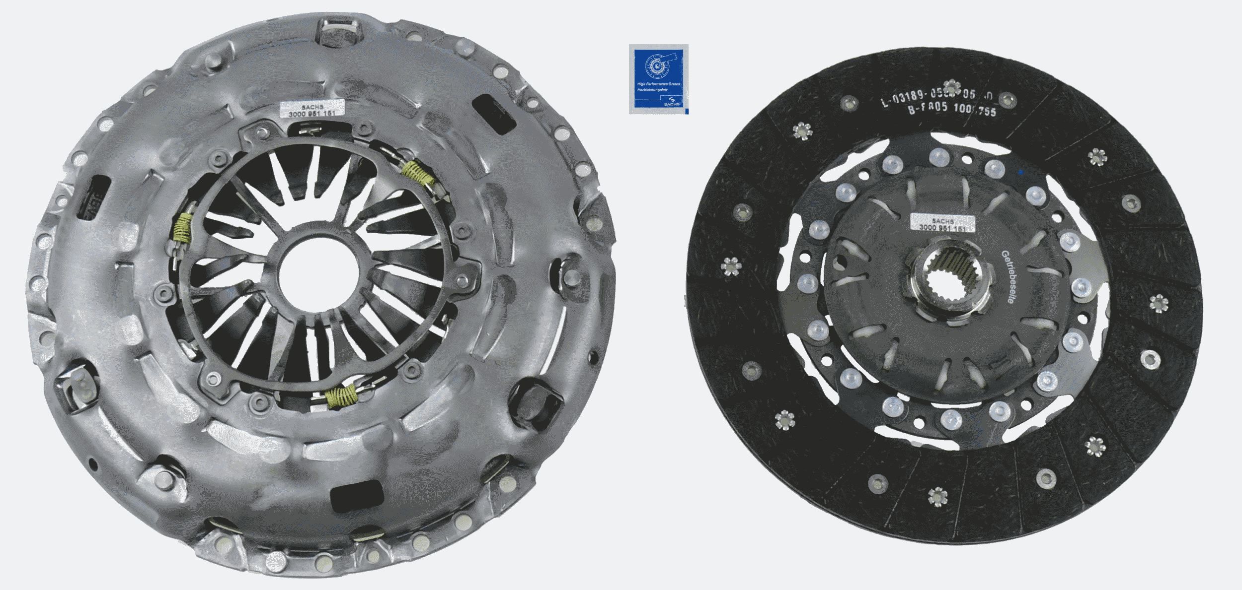 Комплект зчеплення SACHS 3000951151 - zapix