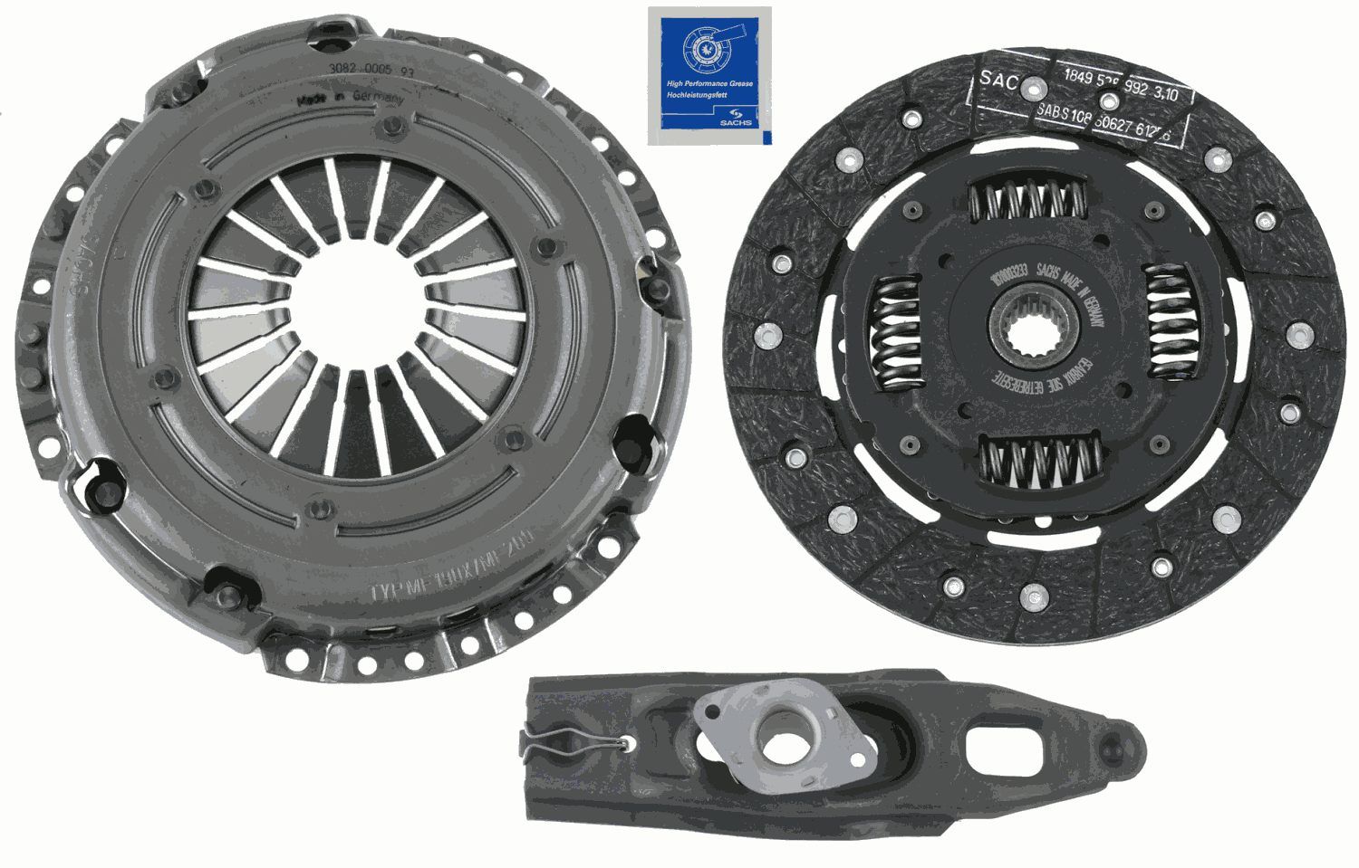 Комплект зчеплення SACHS 3000951040 - zapix