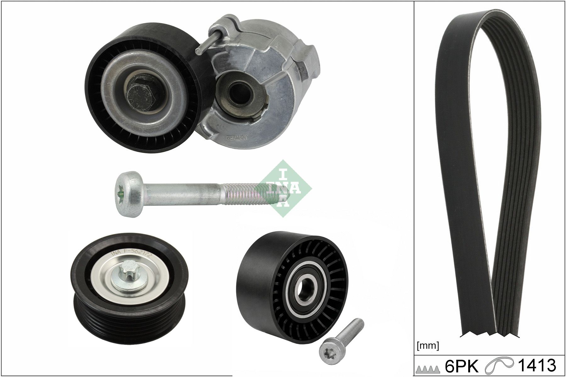 Комплект поліклинових ременів SCHAEFFLER INA 529030410 - zapix