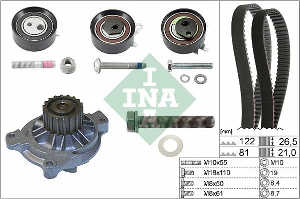 Комплект ременя ГРМ SCHAEFFLER INA 530048431 - zapix