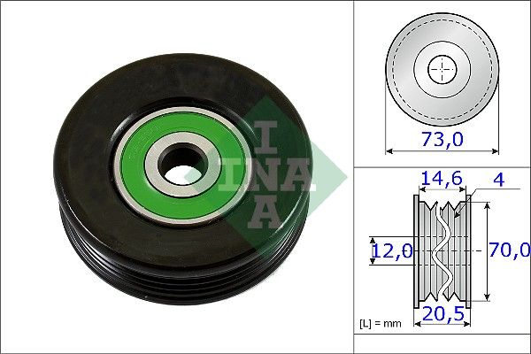 Ролик натяжний ременя приводного SCHAEFFLER INA 531085210 - zapix