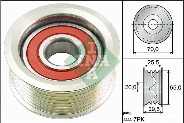 Обвідний ролик ременя приводного SCHAEFFLER INA 532080310 - zapix