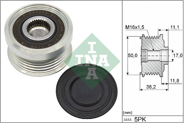 Муфта генератора SCHAEFFLER INA 535033710 - zapix