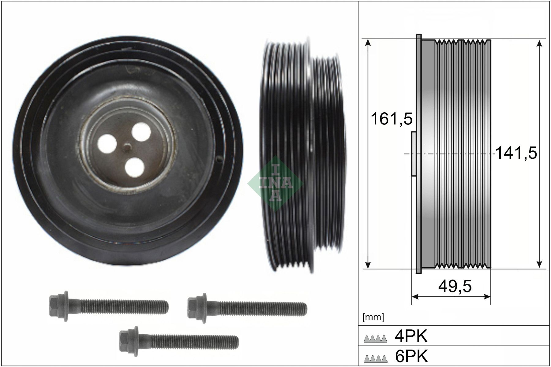 Шків колінвалу SCHAEFFLER INA 544016620 - zapix