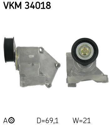 Натяжний пристрій ременя поліклінового SKF VKM34018 - zapix