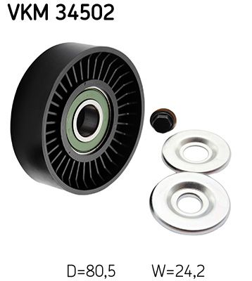 Обвідний ролик ременя приводного SKF VKM34502 - zapix
