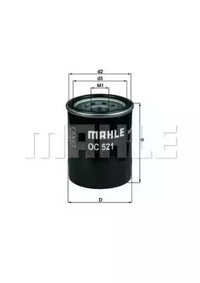 Оливний фільтр MAHLE OC521 - zapix