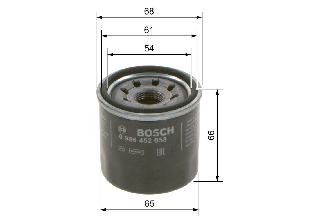 Оливний фільтр BOSCH 0986452058 - zapix