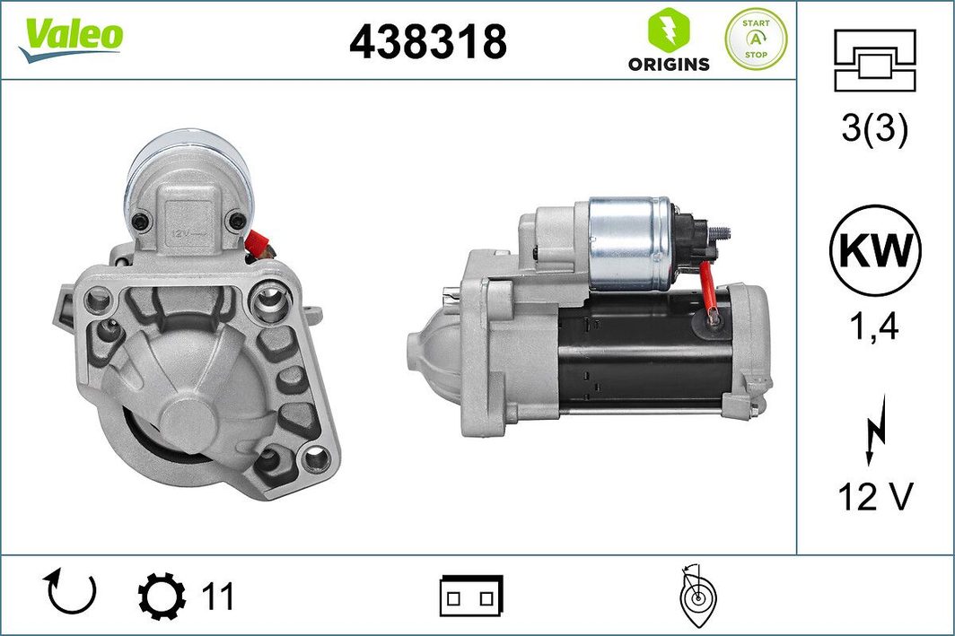 Стартер VALEO 438318 - zapix