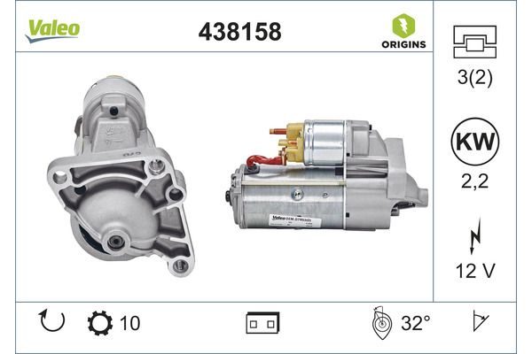 Стартер VALEO 438158 - zapix