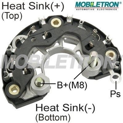 Деталі генератора MOBILETRON RB116H - zapix