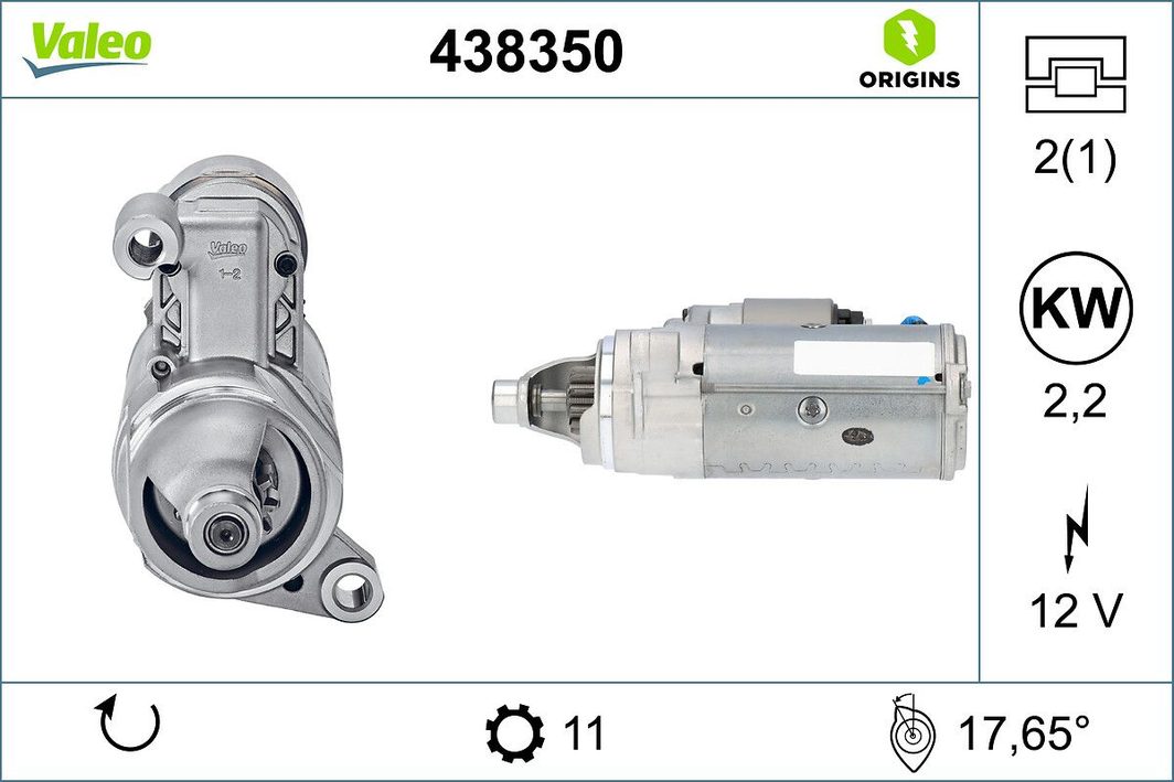 Стартер VALEO 438350 - zapix