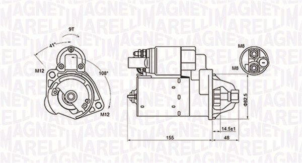 Стартер MAGNETI MARELLI 063721394010 - zapix