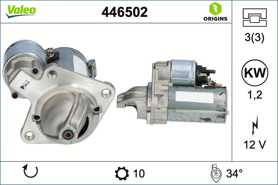 Стартер VALEO 446502 - zapix