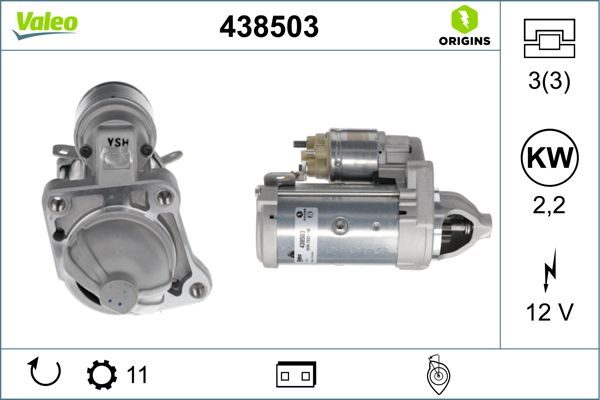 Стартер VALEO 438503 - zapix