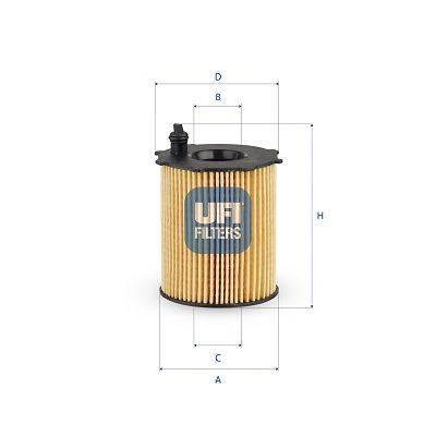 Оливний фільтр UFI 2503700 - zapix