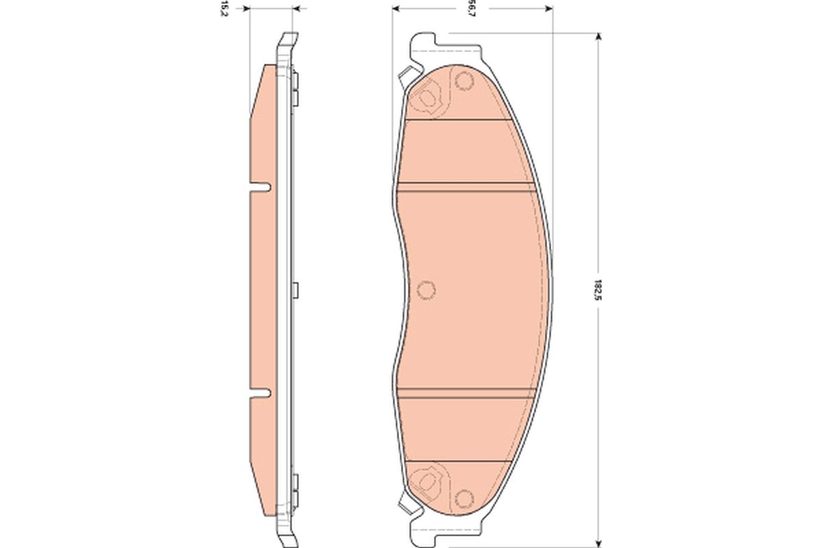 Гальмівні колодки дискові TRW GDB4601 - zapix