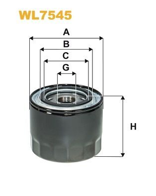 Оливний фільтр WIX FILTERS WL7545