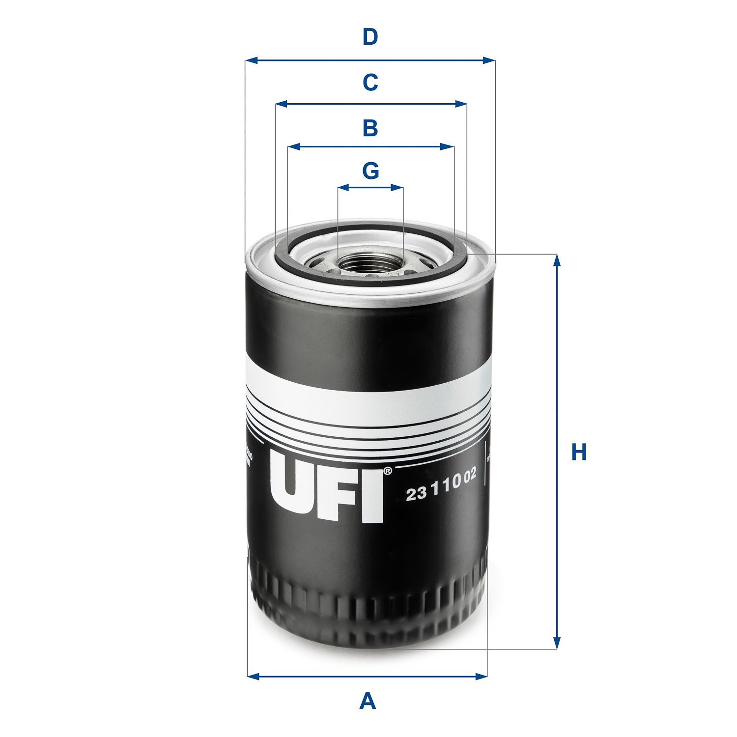 Оливний фільтр UFI 2311002 - zapix