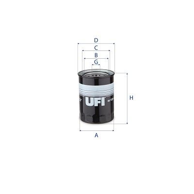 Оливний фільтр UFI 2312100 - zapix