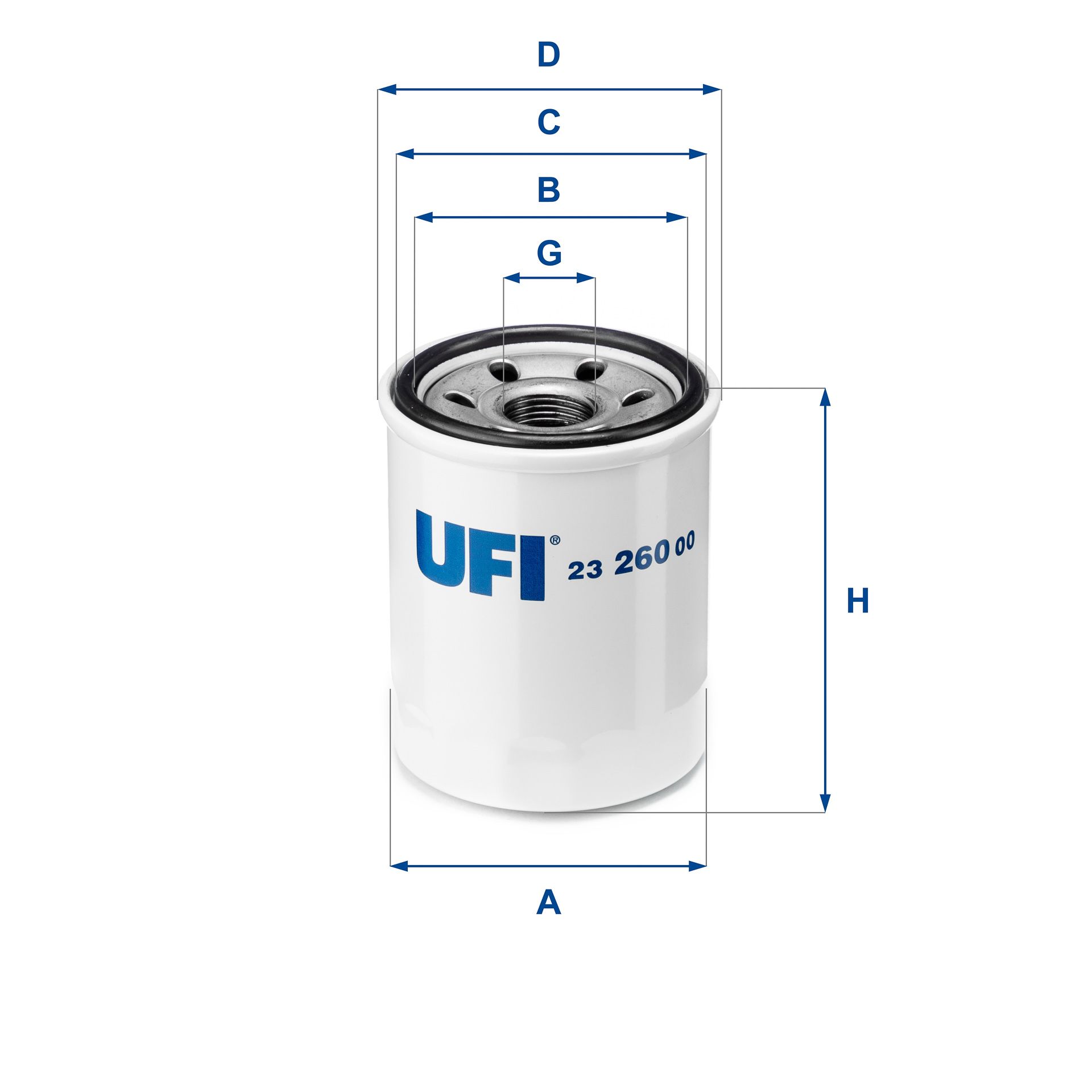 Оливний фільтр UFI 2326000 - zapix