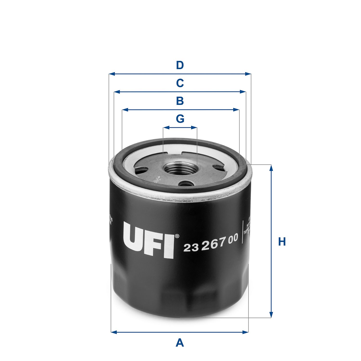 Оливний фільтр UFI 2326700 - zapix