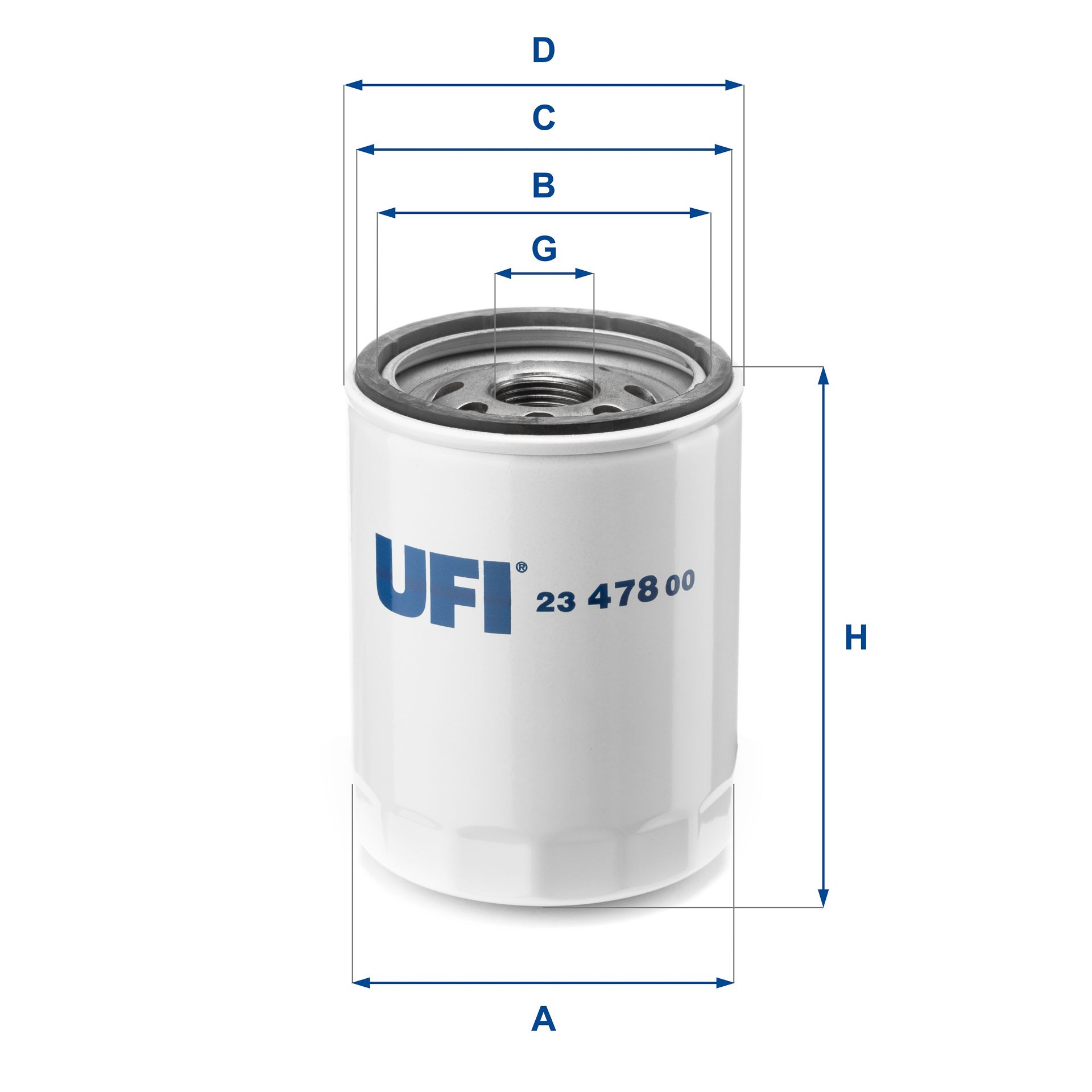 Оливний фільтр UFI 2347800 - zapix