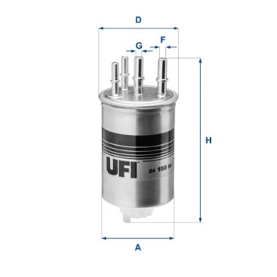 Паливний фільтр UFI 2418800 - zapix