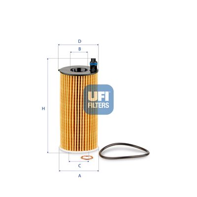 Оливний фільтр UFI 2518800 - zapix