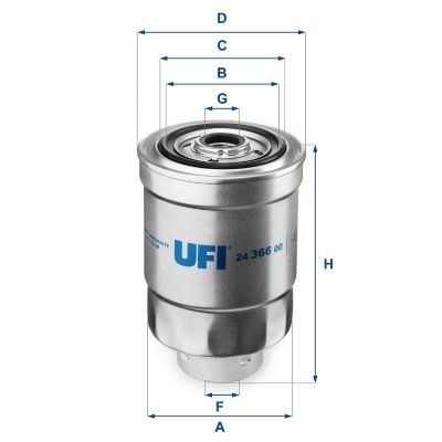 Паливний фільтр UFI 2436600 - zapix