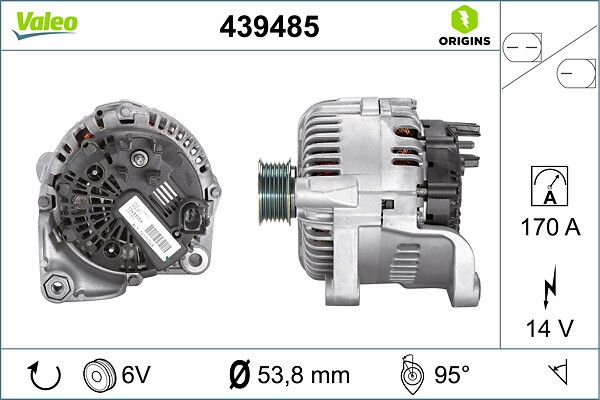 Генератор VALEO 439485 - zapix