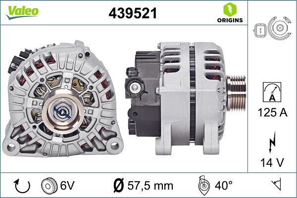 Генератор VALEO 439521 - zapix