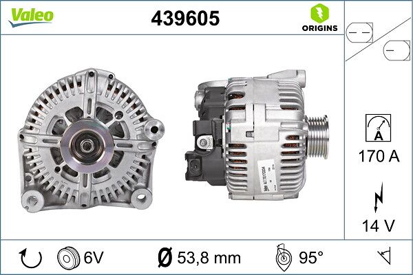 Генератор VALEO 439605 - zapix