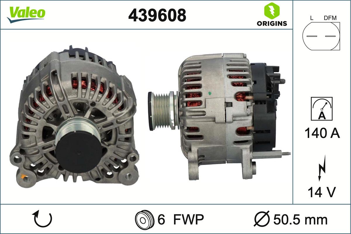 Генератор VALEO 439608 - zapix