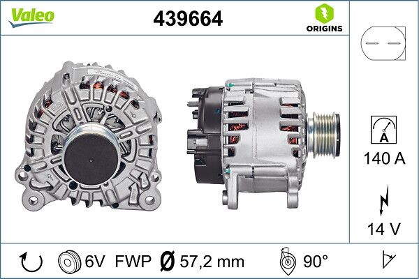 Генератор VALEO 439664 - zapix