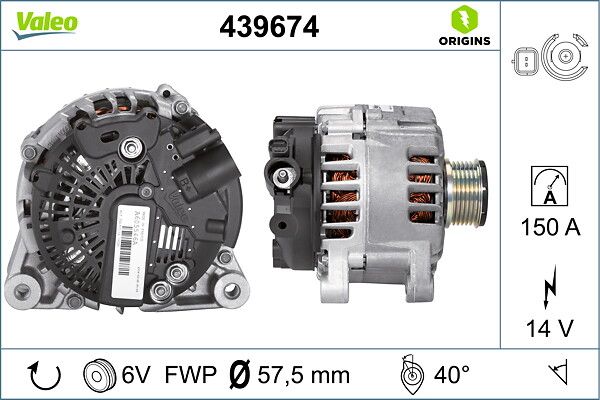 Генератор VALEO 439674 - zapix