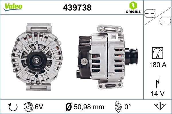 Генератор VALEO 439738 - zapix