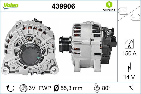 Генератор VALEO 439906 - zapix