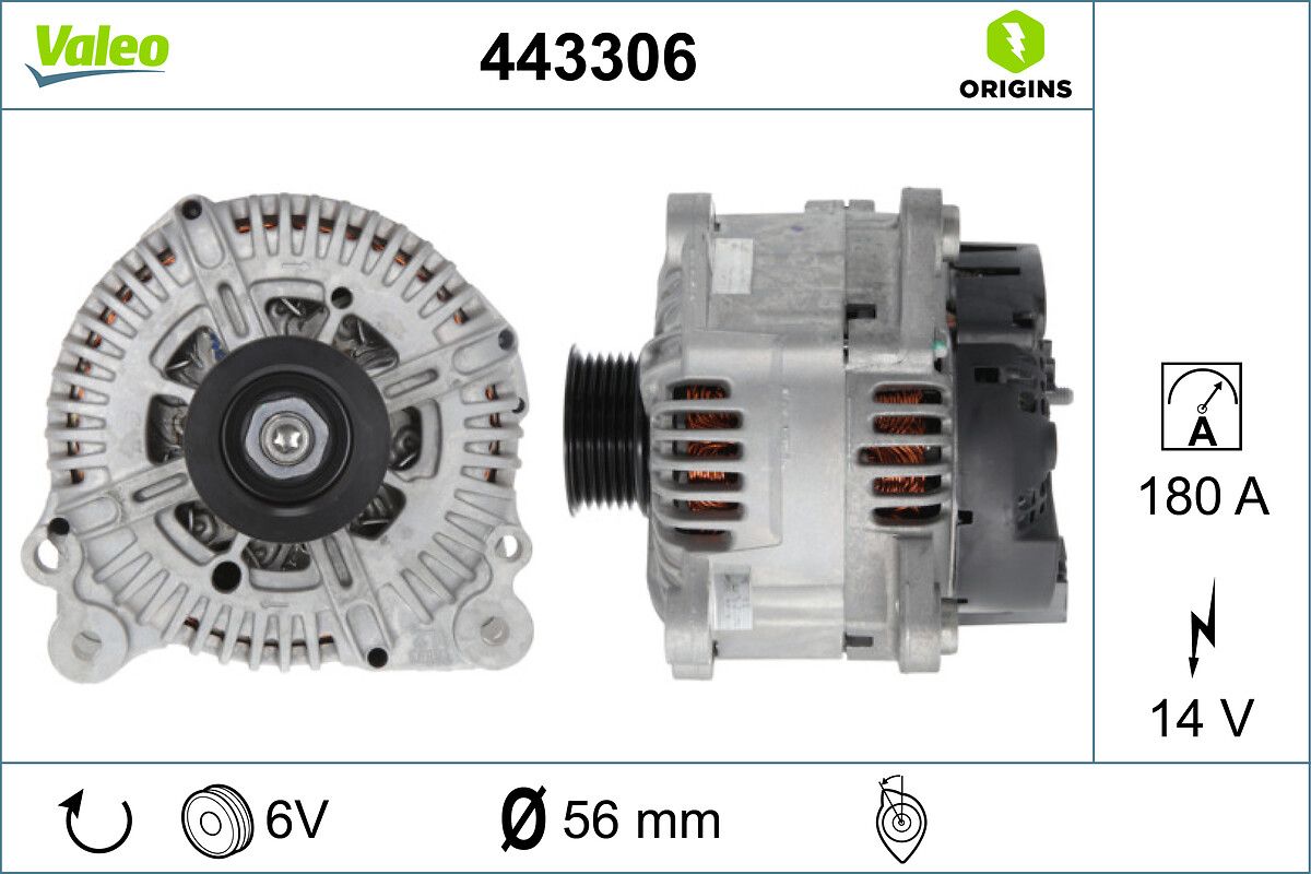 Генератор VALEO 443306 - zapix