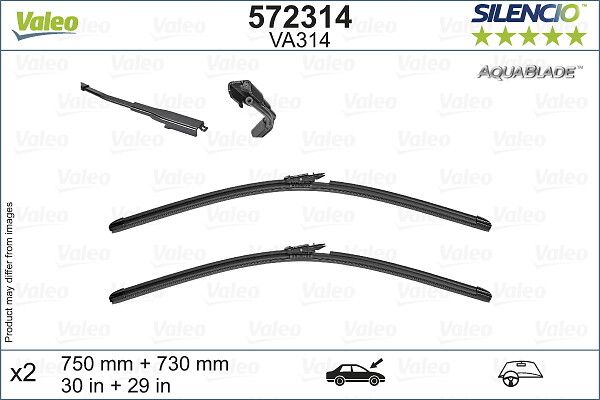 Щітка склоочисника VALEO 572314 - zapix