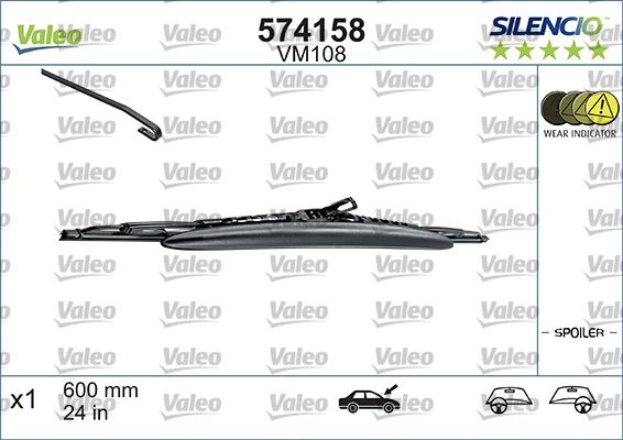 Щітка склоочисника VALEO 574158 - zapix