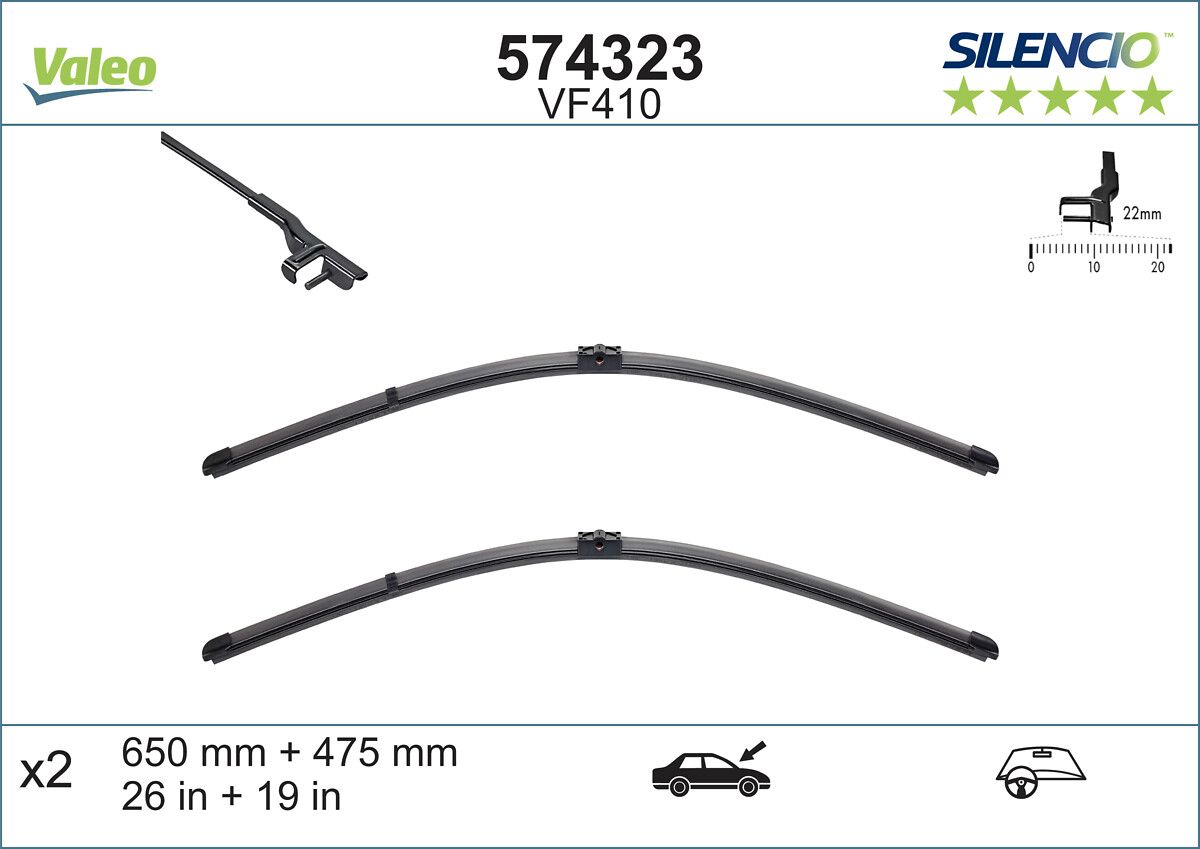 Щітка склоочисника VALEO 574323 - zapix
