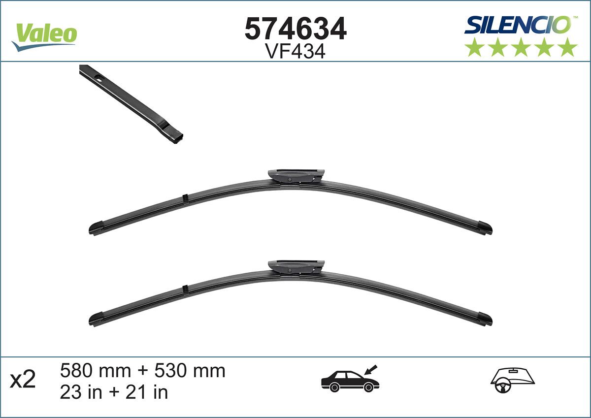 Щітка склоочисника VALEO 574634 - zapix