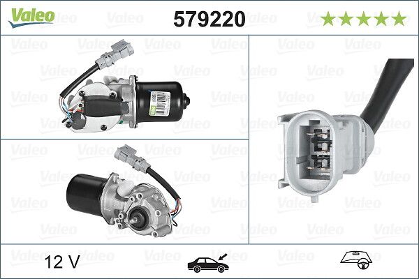 Двигун склоочисника VALEO 579220 - zapix