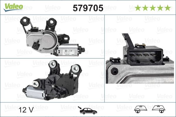 Двигун склоочисника VALEO 579705 - zapix