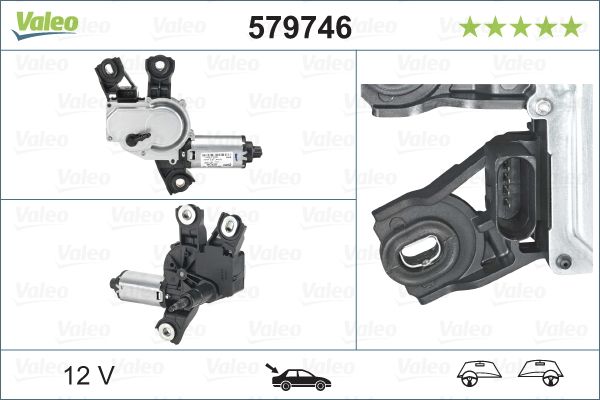 Двигун склоочисника VALEO 579746 - zapix