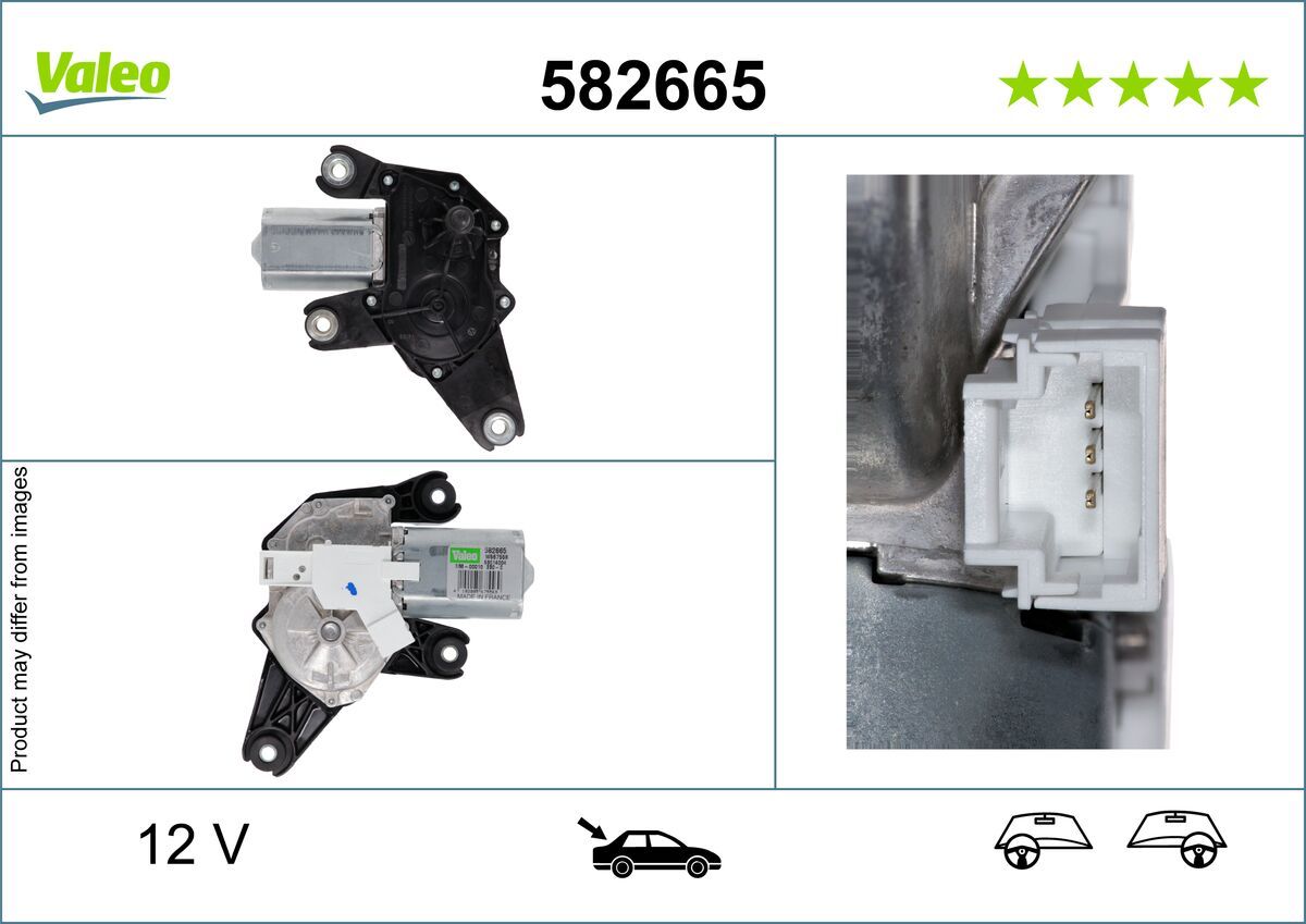 Двигун склоочисника VALEO 582665 - zapix
