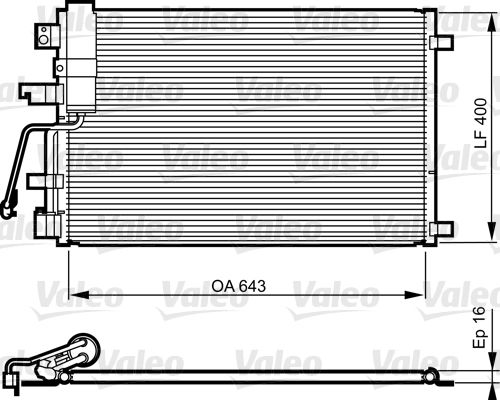 Радіатор кондиціонера VALEO 814010 - zapix