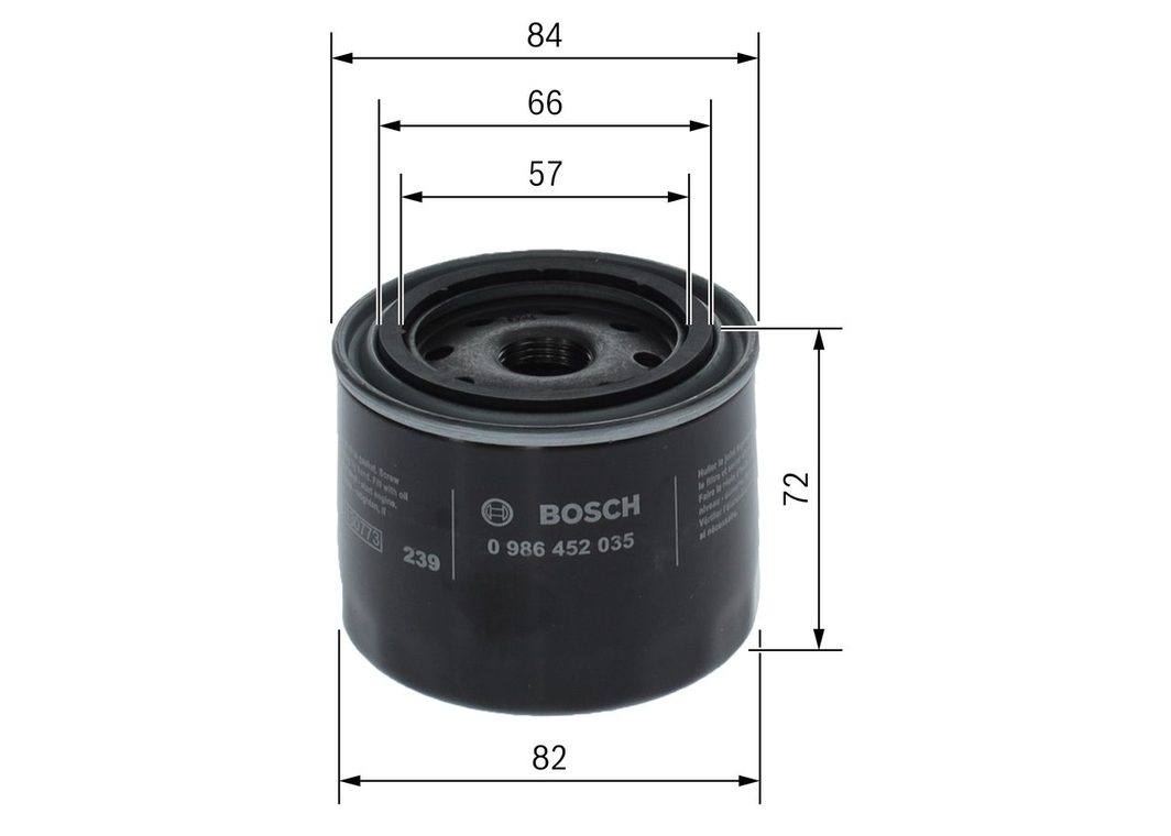 Оливний фільтр BOSCH 0986452035 - zapix